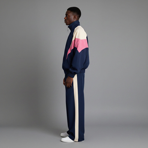 Survêtements en coton imprimés de haute qualité personnalisés pour l'hiver, à capuche, style streetwear, bicolores, respirants, pour un usage quotidien décontracté, homme, 2 pièces - Product Image 2