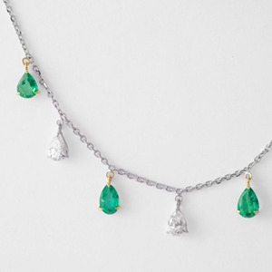 Collier en or blanc 14 carats avec pendentif en diamant de laboratoire taille émeraude octogonale de 2,71 carats, bijou de luxe classique, cadeau pour elle - Product Image 2