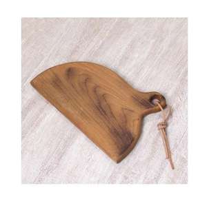 Tabla de cortar minimalista de madera para cortar queso, carne, frutas, tabla moderna de madera para picar y servir charcutería, decoración y accesorios de cocina - Product Image 6