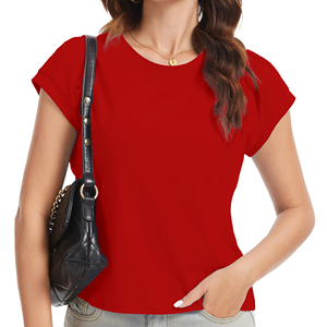 เสื้อครอปท็อปผู้หญิงคุณภาพสูง ผ้าฝ้ายพรีเมียม คอกลม สวมใส่สบาย น้ำหนักเบา แฟชั่น ราคาประหยัด - Product Image 6