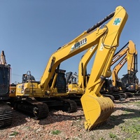 Excavatrice hydraulique sur chenilles KOMATSU PC220 de 22 tonnes, d'occasion, bien entretenue, faible consommation de carburant, à vendre
