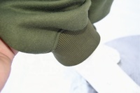 Ensemble de survêtement unisexe vert olive à capuche, grande taille, décontracté, avec sweat-shirt zippé et pantalon, couleur unie, 100% coton biologique, délavage à l'acide