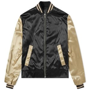 Veste de baseball en satin de cuir personnalisée pour homme grande taille avec patchs, qualité supérieure, polyester, soie, veste de baseball en satin - Product Image 6
