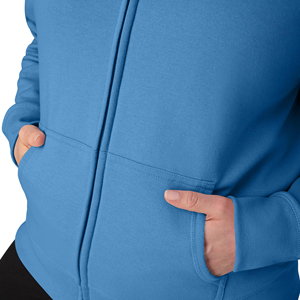 Women's <b>Clothing</b> Plus Size Full Zipper Hoodies Sweatshirts OEM Service Design Customized Zip Up Hoodie With Pockets - Product Image 6