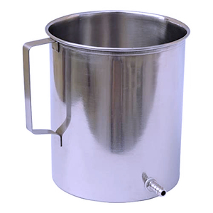 Gray Rocks -7879-99 Irrigador manual de acero inoxidable para enema, tipo cubo, para uso hospitalario, con asa, certificado CE Clase I - Product Image 4