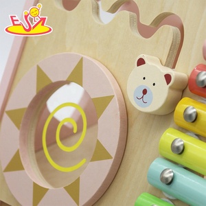 Educational <strong>Wooden</strong> Baby <strong>Walker</strong> with Activity Toys - <strong>Push</strong> <strong>Along</strong> Learning Toy for Toddlers W08J001H-2 - Product Image 5