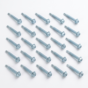 Tornillos Autoperforantes de Cabeza Hexagonal de Acero al Carbono Premium (Métrico/Pulgadas) con Recubrimiento de Zinc Clase 8, Resistentes a la Corrosión y de Alta Resistencia - Product Image 1