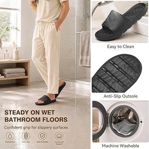 Unisex Cloud <b>Slides</b> Thick Sole Bathroom Slippers Anti <b>Slip</b> Soft Sole Summer <b>Slides</b> for Men Thick Sole Cloud <b>Slides</b> - Product Image 2