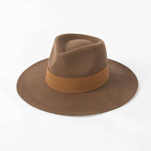 Fashion Polyester Fedora Hat <b>for</b> Women <b>Men</b> Classic Character Casual <b>Flat</b> Wide Brim Jazz <b>Cap</b> - Product Image 3