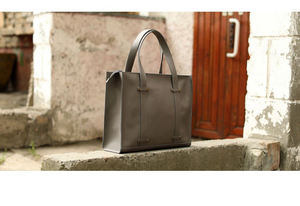Sac fourre-tout en cuir marron, cuir véritable, fait main, personnalisé, sac fourre-tout en cuir noir pour femme LTB-0230 - Product Image 4