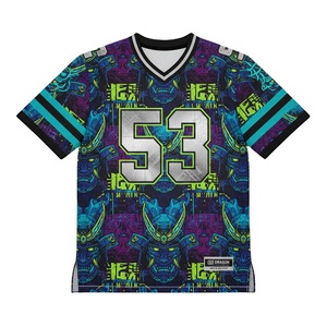 Men Custom Team football Baseball Jersey <b>Wolf</b> Print Sublimation <b>Shirt</b> | Polyester Sportswear - Product Image 1
