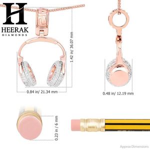 Pendentif Casque Audio Diamant Personnalisé, Diamant de Laboratoire, Bijou Hip Hop de Luxe pour Homme - Product Image 5