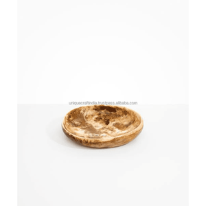 Juego de cuencos de resina OpalMist | Cuencos de resina mate ahumados hechos a mano con superficie de ópalo moderna para un comedor lujoso y una decoración elegante para el hogar - Product Image 2