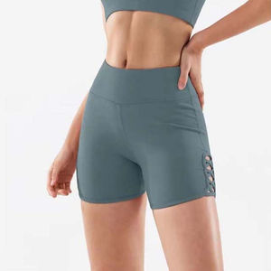 Shorts Deportivos Casuales para Mujer, Cintura Alta, Transpirables, Impermeables, Resistentes al Viento, de Secado Rápido, Antiarrugas, de Spandex/Nailon, Elásticos - Product Image 3