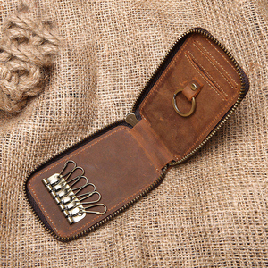 Genuine Leather Foldable <b>Card</b> <b>Holder</b> Fold Closure Fashion Unisex <b>Wallet</b> Short Length Durable Design Large Capacity - Product Image 5