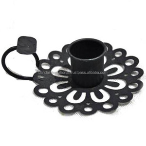 Iron Votive <b>Candle</b> <b>Holder</b> With Handle <b>Black</b> Powder Coating Finished For Lighting Home Decoration And Other <b>Candle</b> <b>Holders</b> Jars - Product Image 5