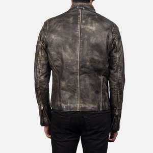 Custom Embroidery Men's <b>Leather</b> <b>Jacket</b> 2026 Hot Selling Premium <b>Crocodile</b> Skin Men's <b>Leather</b> <b>Jacket</b> - Product Image 4