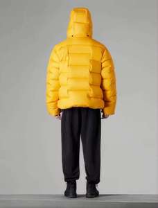 Fully Customized Men's Waterproof Canvas Puffer <b>Jackets</b> Polyester Wadding Filled Winter DDP Shipping - Product Image 2