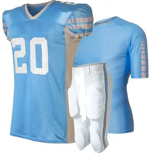 Ensemble d'uniformes de football américain haut de gamme, design personnalisé, maillot et pantalon, tissu polyester respirant et durable pour les professionnels - Product Image 5
