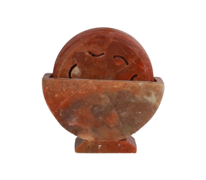 Handcrafted Soapstone <b>Coasters</b> with Stand, Decorative <b>Table</b> <b>Coaster</b> Set for Home Decor - Product Image 2
