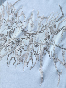 Camiseta de Lujo con Diseño Gráfico y Cristales para Tiendas de Moda, Fabricación de Camisetas Personalizadas con Cristales Premium, Ropa Urbana de Alta Calidad - Product Image 6