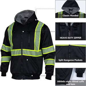 High Quality Men's <b>Work</b> Wear Safety Hi Vis Workwear Reflective <b>Jacket</b> Hi Vis Winter Wholesale Safety Working <b>Construction</b> <b>Jacket</b> - Product Image 3
