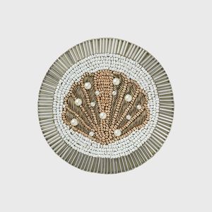 Colorful Seed Beads <b>Coaster</b> Stylish Embroidery Table Accent Handmade Embroidery <b>Coaster</b> <b>Beaded</b> Elegant Table Decoration - Product Image 4