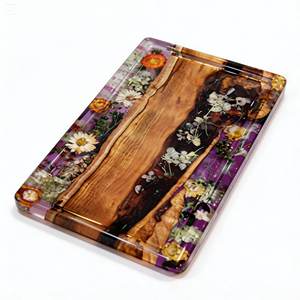 SOUL TIMBER Promotion Spéciale Planche à Découper en Résine Écologique 100% Fabriquée en Indonésie, Durable, Thème Fleurs de Jardin, Ustensile de Cuisine Petite/Moyenne - Product Image 5