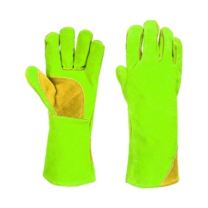 Gants de soudage en cuir de vachette fendu, protection des paumes et des pouces, ignifuges, résistants à l'abrasion, pour travaux lourds et barbecue - Product Image 6