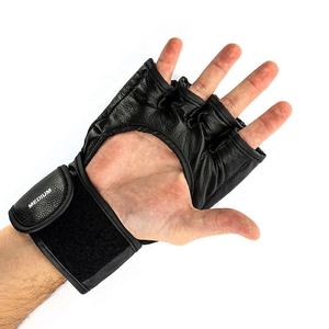 Gants de MMA en cuir PU de qualité supérieure |   Mitaines de grappling durables pour l'entraînement en salle de sport et la boxe |   Marques et tailles personnalisables - Product Image 3