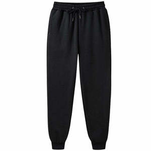 Pantalones Deportivos Casuales de Algodón para Hombre, Tejido de Punto, Color Sólido, Corte Regular, Transpirables, con Diseño de Logotipo Frontal - Product Image 6