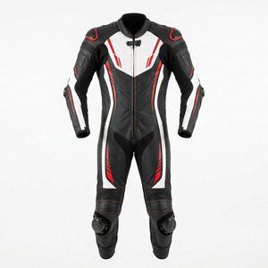 Chaquetas de moto de cuero genuino Custom Racing para adultos, transpirables, a prueba de viento, de secado rápido, ropa de motocicleta en venta. - Product Image 1