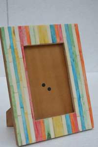 Cadre photo indien traditionnel artisanal, décor en bois sculpté à la main, cadre photo en bois de qualité supérieure - Product Image 4