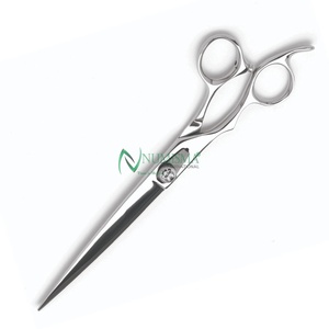 Ciseaux de coiffure professionnels faits à la main pour barbiers, lame affûtée, design pliable, pour droitiers, en acier inoxydable, logo personnalisé - Product Image 2