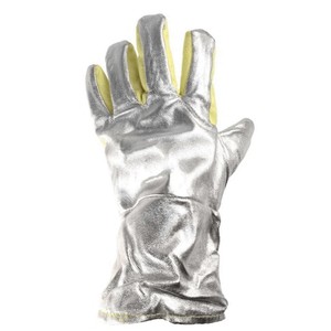 STALWART IMPEX for Aluminized Heat Resistant Gloves Anti-Slip <b>Fire</b> Proof 8 oz Stitching Safety Cuff 14 Inch High Temperature - Product Image 5