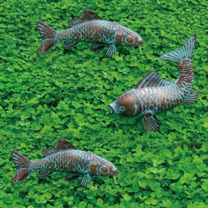Escultura de Peces Koi de Madera de Bambú Hecha a Mano, Venta al por Mayor |   Artesano de Moradabad - Product Image 3