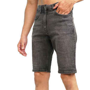 Nouveau design tendance, shorts en denim extensible pour hommes, vêtements de rue d'été, shorts en denim décontractés en coton - Product Image 2