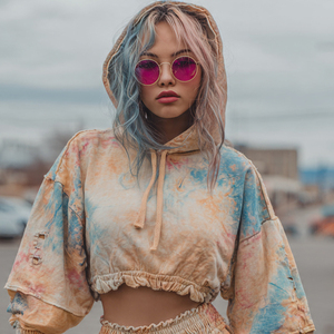 Sudadera con capucha para hombre, de manga larga, corta, lavada, estilo urbano de invierno, con hombros caídos, top corto de moda para hombre - Product Image 6