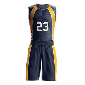 Tenue d'équipe personnalisée pour le basketball – Kit de club avec design par sublimation, respirant, 100 % polyester, coupe athlétique, uniforme de basketball - Product Image 1