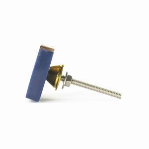 Bouton rond en résine écologique bleu pour armoire, commode, meubles - Taille et couleur personnalisables - Product Image 4