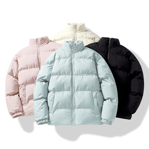 Veste matelassée à capuche grise pour homme, écologique, coupe-vent, hiver, décontractée, rembourrage en coton standard, doublure en laine et polyester, fermeture éclair - Product Image 1