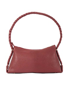 Trendy Soft Leather Shoulder Handbag Braided Strap Ladies <b>Purse</b> Custom Fashion Wholesale Bulk Order Available - Product Image 2