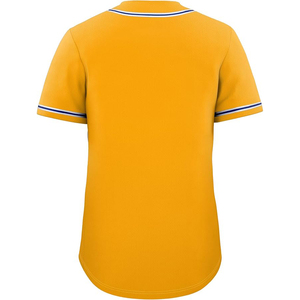Maillot de baseball unisexe à effet froissé, texture plissée, personnalisable, maille respirante, boutons sur le devant, manches courtes - Product Image 3