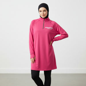 Elegante y Modesto Top de Manga Larga para Mujer Musulmana con Orificios para Pulgares, Transpirable, Ecológico, UPF50+, Ajuste Holgado - Product Image 1