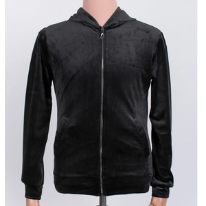 Customization Fashion Zip up <b>Tracksuit</b> Stacked Line Design Joggers Set <b>Men</b> <b>Velour</b> Sweatshirt and Sweatpants Suit for Man - Product Image 5