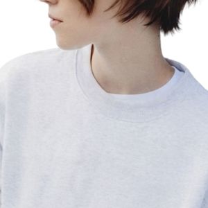 Sweat-shirt à col rond pour femme, pull décontracté à manches longues, en molleton doux, confortable, vêtement de sport, haut de gamme pour tous les jours, vêtements de mode, OEM ODM - Product Image 3