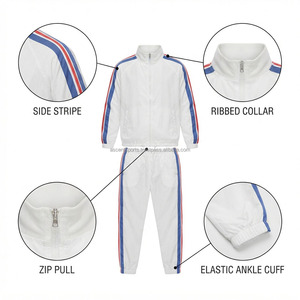 Men Windbreaker Tracksuit Wholesale Custom OEM <b>Nylon</b> Jacket <b>Jogger</b> Pants Set Lightweight Sportswear Training Casual Outdoor Wear - Product Image 6