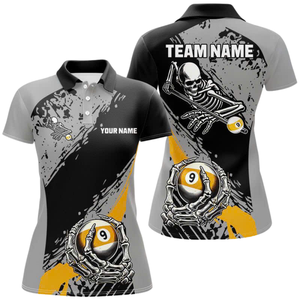 เสื้อโปโลพิมพ์ซับลิเมชันสำหรับฮาโลวีนเรืองแสงในที่มืด - Product Image 4