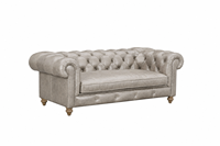 Canapé Chesterfield en cuir véritable trois places, dossier capitonné, accoudoirs roulés, style traditionnel, canapé de salon, canapé en cuir