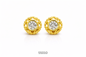 Boucles d'oreilles ovales plaquées or de haute qualité avec corail MOLL JEWELLERS – Tendance pour femme, idéales pour les soirées et le quotidien, certifiées par un tiers - Product Image 2